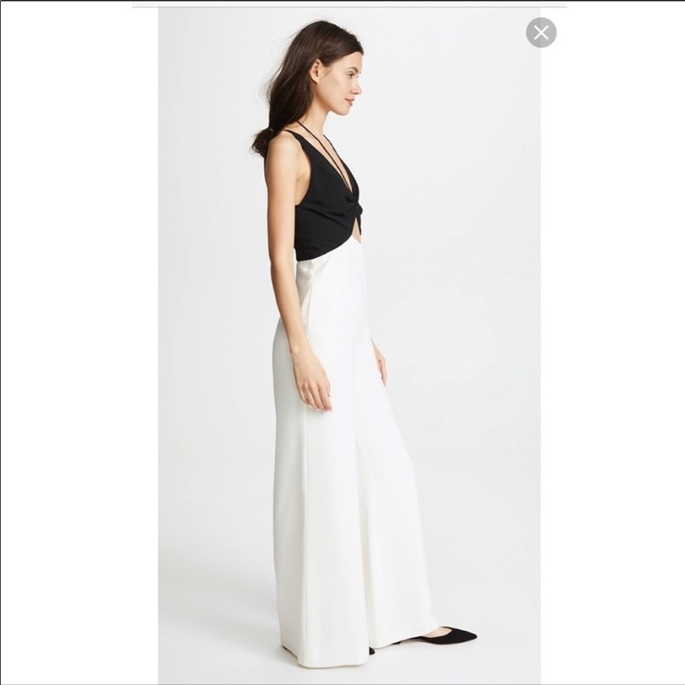 Jill Stuart Women'S White Black Jumpsuit Size 2 - Picture 2 of 10
